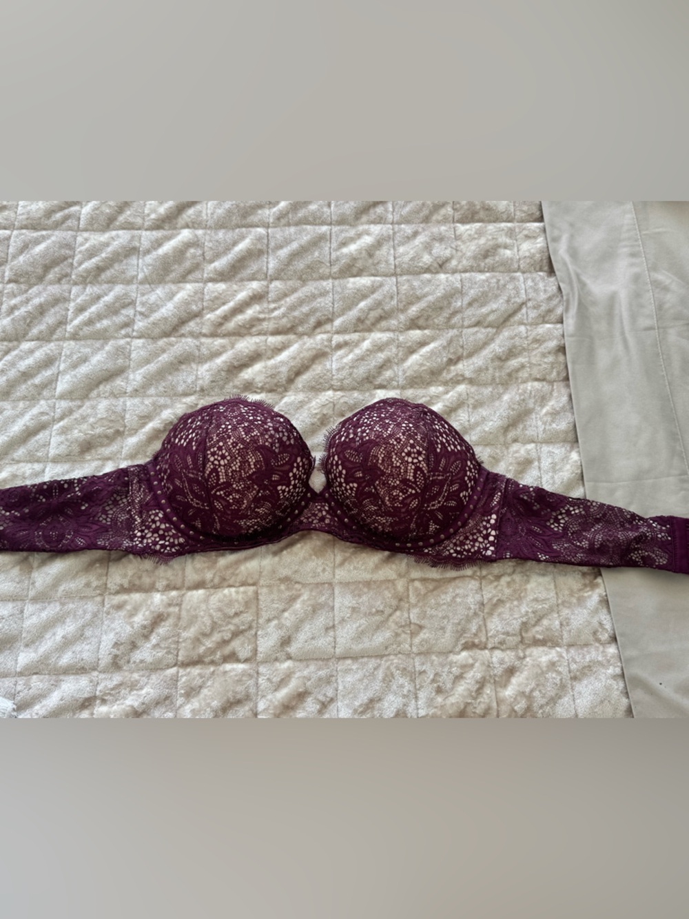 Victoria's Secret Plum Lace Push-Up Bra